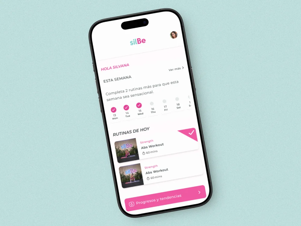 Portfolio UX/UI Redesign of SilBe Fitness App