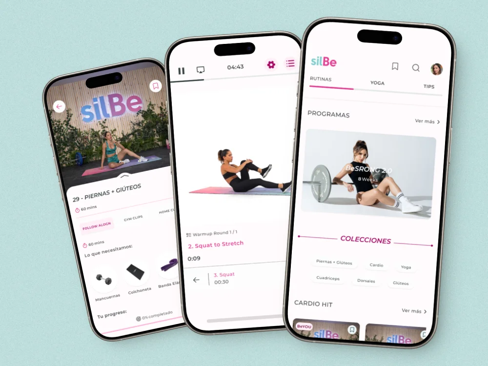 UX/UI Redesign of SilBe Fitness App